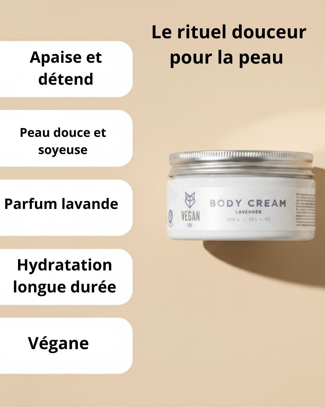 Crème Corps Lavande — Rituel Apaisant pour une Peau Soyeuse & une Nuit Sereine