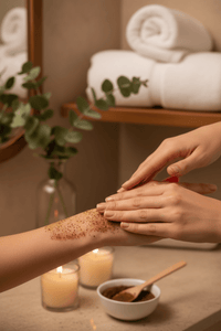 Application gommage corps