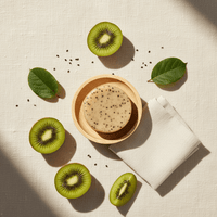 Barre Gommage Corporel Graines de Kiwi — Exfoliation Naturelle Zéro Déchet