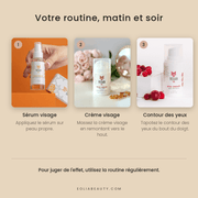Coffret Anti-Âge Vegan Fox — Sérum, Crème Visage & Contour des Yeux