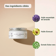 Crème Corps Lavande — Rituel Apaisant pour une Peau Soyeuse & une Nuit Sereine