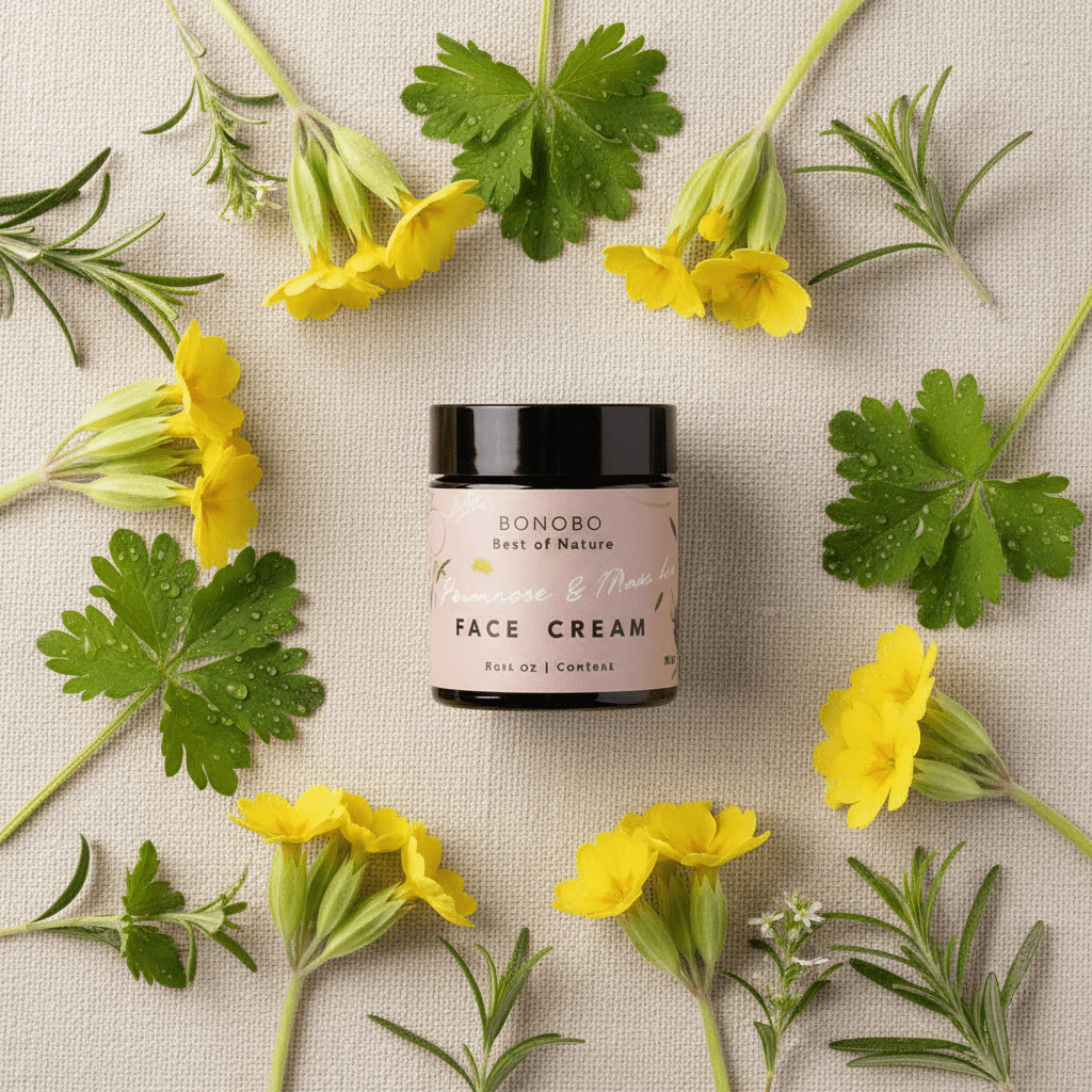 Crème Visage Primevère & Alchémille — Hydratante, Revitalisante & Protectrice