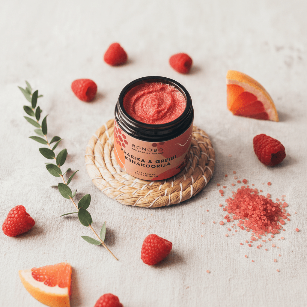 Gommage Corporel Framboise & Pamplemousse — Exfoliation Fraîche & Fruitée