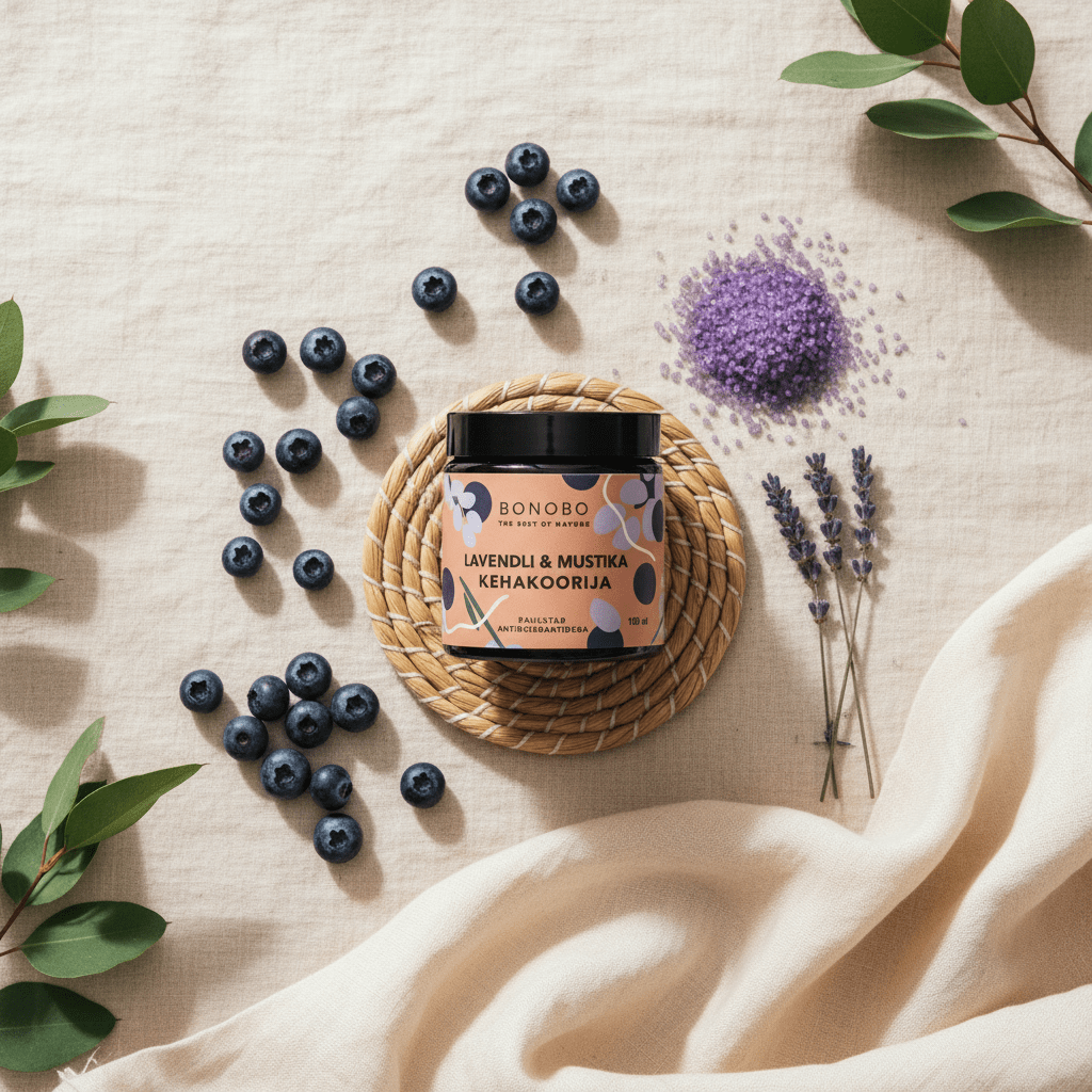 Gommage Corporel Myrtille & Lavande — Exfoliation Apaisante & Antioxydante