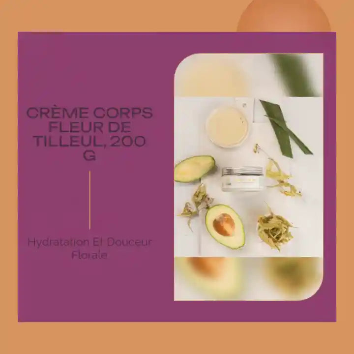 Cr&egrave;me corps fleur de tilleul, 200 g by@Outfy